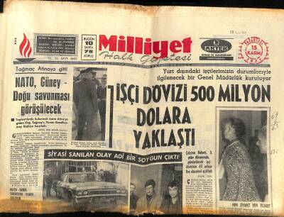 Milliyet Halk Gazetesi 15 Kasım 1971 - 8 Ay Sonra İstanbullular İki Misli Suya Sahip Olacak GZ117639 - 1