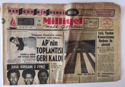 Milliyet Halk Gazetesi 15 Kasım 1972 - Süleyman Demirelin Babası Yahya Demirel Vefat Etti GZ11411 - 2