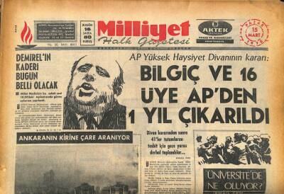 Milliyet Halk Gazetesi 15 Mart 1970 - Bütün Ankara Tek Bir Merkezden Isıtılacak GZ86653 - 1