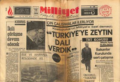 Milliyet Halk Gazetesi 15 Mayıs 1965 - Ege Ve Marmara Bölgesinde Sel GZ81205 - 1