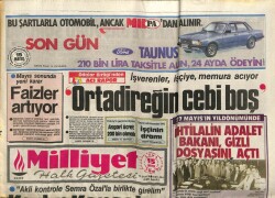 Milliyet Halk Gazetesi 15 Mayıs 1987 - İstanbulda Olimpiyat Kavgası GZ62749 - 1