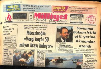 Milliyet Halk Gazetesi 15 Ocak 1979 - Karsta Yeni Tren Kazası 18 Yaralı Var GZ85958 - 1