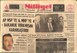 Milliyet Halk Gazetesi 15 Temmuz 1977 - Ecevit , Danıştay Kararlarını Uygulayan Kararnameleri Korutürk'e Sundu GZ160296 - Gökçekoleksiyon