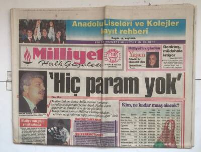 Milliyet Halk Gazetesi 15 Temmuz 1993 - Çillere Zırhlı Cadillac GZ7538 - 1