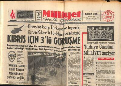 Milliyet Halk Gazetesi 16 Ağustos 1967 - Zehirli Bal Yiyen Bir Mühendis 4 Ay Ateşli Hastalandı GZ88579 - 1