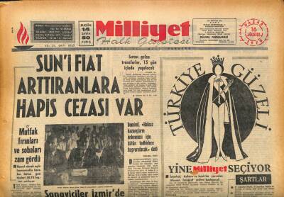 Milliyet Halk Gazetesi 16 Ağustos 1970 - Hacı Bektaş Veli Bugün Anılıyor GZ87065 - 1
