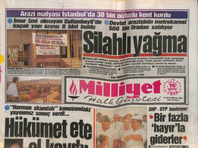 Milliyet Halk Gazetesi 16 Ağustos 1988 - Sakıp Bey İsyan Etti Sahtekârlar İşadamı Oldu GZ105217 - 1