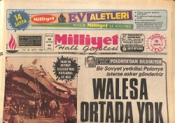 Milliyet Halk Gazetesi 16 Aralık 1981 - Walesa Ortada Yok - Galatasaray'ın 500. Yıldönümü Kutlandı GZ161013 - Gökçekoleksiyon