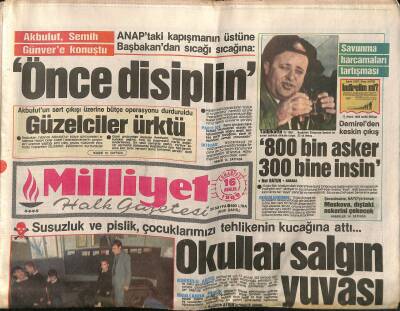 Milliyet Halk Gazetesi 16 Aralık 1989 - Saharpvun Ömrü Yetmedi - Pinochet Güle Güle GZ117974 - 1
