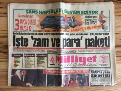Milliyet Halk Gazetesi 16 Aralık 1991 - Kızıldenizde Kaza 450 Ölü GZ72849 - 2