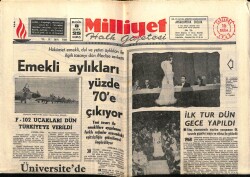 Milliyet Halk Gazetesi 16 Ekim 1968 - Emekli Aylıkları %70e Çıkıyor GZ67899 - 1