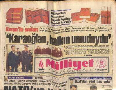 Milliyet Halk Gazetesi 16 Ekim 1990 - Rambo , Ölüm Saçıyor - TPAO Görevlisi , Irak Ajanı Çıktı GZ119407 - 1