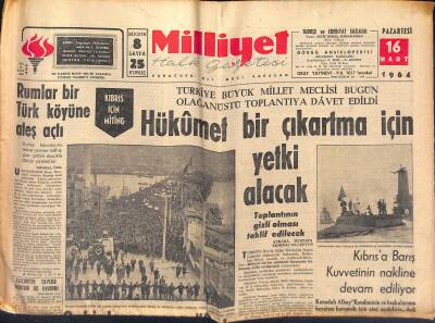 Milliyet Halk Gazetesi 16 Mart 1964 - Avukatı , Rubynin Hapiste Öldürülmesinden Korkuyor - Elizabeth Taylor Burton İle Evlendi GZ118343 - 1
