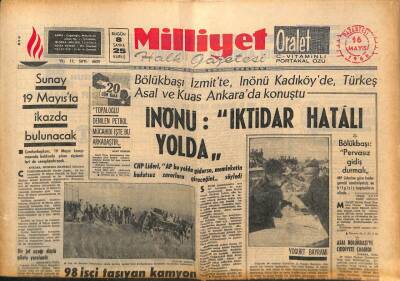 Milliyet Halk Gazetesi 16 Mayıs 1966 - Erol Taş Ve Nişanlısı - Asal Bölükbaşıyı Ciddiyete Çağırdı GZ92732 - 1