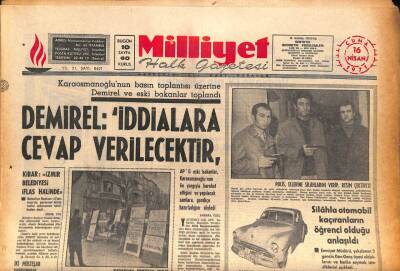 Milliyet Halk Gazetesi 16 Nisan 1971 - Aybar , Yeni Bir Parti Kuruyor GZ85951 - 1