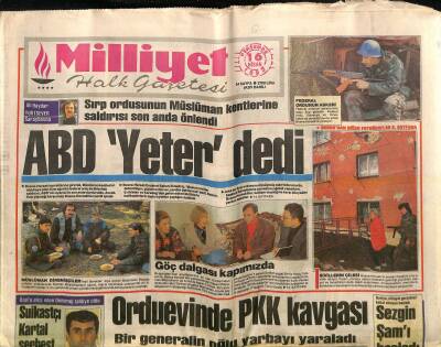 Milliyet Halk Gazetesi 16 Nisan 1992 - Libyada Abluka Başladı - Almanya 45 Fantomu Vermiyor GZ118195 - 1