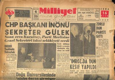 Milliyet Halk Gazetesi 16 Ocak 1959 - Beynelmilel İki Çek Sahtekarı Yakalandı GZ86149 - 1