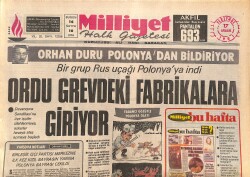 Milliyet Halk Gazetesi 17 Aralık 1981 - Vergi Mahkemeleri Kurulacak - Ordu Grevdeki Fabrikalara Giriyor GZ161012 - Gökçekoleksiyon