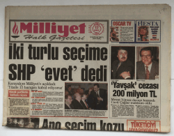 Milliyet Halk Gazetesi 17 Aralık 1993 - Lira Yerine Dinar GZ5570 - 1