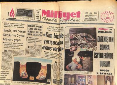 Milliyet Halk Gazetesi 17 Ekim 1976 - Ecevit , TRT Seçim Kuruluna 2 Yeni Başvuru Yaptı GZ118158 - 1