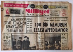 Milliyet Halk Gazetesi 17 Kasım 1972 - İnönü Senatoda Yemin Etti GZ11415 - 2