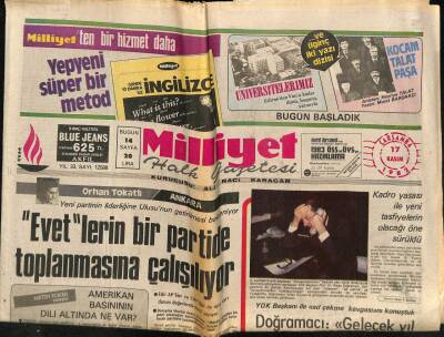 Milliyet Halk Gazetesi 17 Kasım 1982 - Karamanlis Nato Konusunda Papandreuyu Uyardı GZ74522 - 1