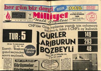 Milliyet Halk Gazetesi 17 Mart 1973 - Kıbrısta Makarioscular da Dün Silahlı Saldırıya Geçtiler GZ79108 - 1