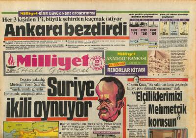 Milliyet Halk Gazetesi 17 Mart 1985 - Kapalı Kapılar Ardında Kremlin - Gözler , Özalın S.Arabistan Gezisinde GZ127153 - 1