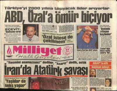 Milliyet Halk Gazetesi 17 Mayıs 1991 - Elazığ , Malatya , Bingölde Büyük Felaket... Sel 30 Ölü GZ87597 - 1