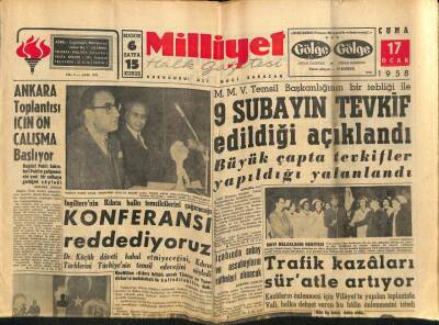 Milliyet Halk Gazetesi 17 Ocak 1958 - Ankara Toplantısı İçin Ön Çalışma Başlıyor GZ74471 - 1