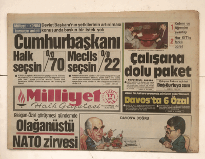Milliyet Halk Gazetesi 17 Ocak 1988 - Olağanüstü NATO Zirvesi GZ7765 - 1