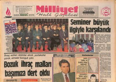 Milliyet Halk Gazetesi 17 Şubat 1984 - SODEP Karıştı - Bozuk İhraç Malları Başımıza Dert Oldu GZ127250 - 1