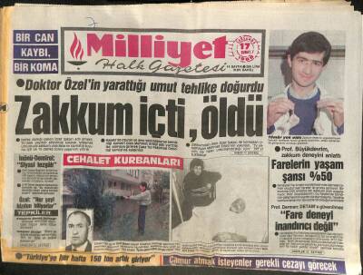 Milliyet Halk Gazetesi 17 Şubat 1988 - Filistinliler,Dönüş Seferiİçin KKTC Başvurdu GZ105263 - 1
