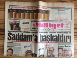 Milliyet Halk Gazetesi 17 Şubat 1991 - Hırsızlar Şimdi de Ölülere Dadandı , Mezarlar Talan GZ72854 - 1
