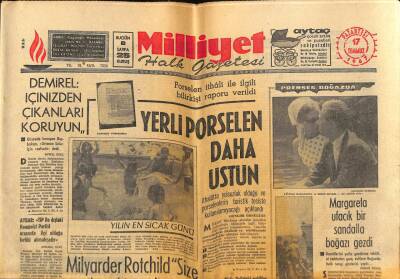 Milliyet Halk Gazetesi 17 Temmuz 1967 - Orta Doğuda Dolaşan Türk Petrol Heyeti Dün Yurda Döndü GZ74434 - 1
