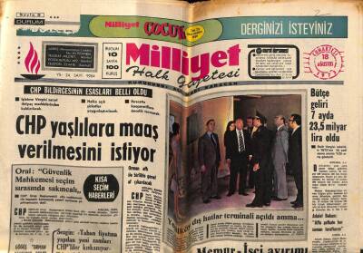 Milliyet Halk Gazetesi 18 Ağustos 1973 - Cumhurbaşkanı Özgöçmen Ve Türünü Kabul Etti GZ76247 - 1