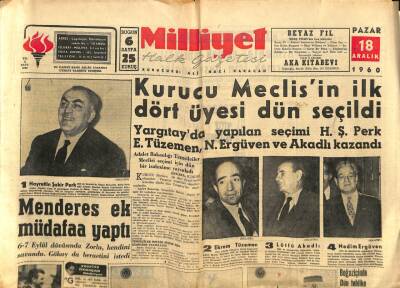 Milliyet Halk Gazetesi 18 Aralık 1960 - Bir İtalyan Tankeri de Dün Sisten İskenderun Vapuruna Bindirdi GZ81290 - 1