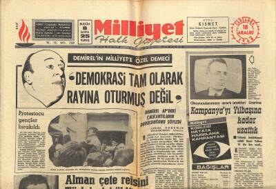 Milliyet Halk Gazetesi 18 Aralık 1968 - Johnsonun Kızı İstanbula Geldi - Otomobil Yarışında İskoç Cowan Birinci GZ117761 - 1
