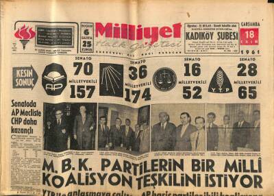 Milliyet Halk Gazetesi 18 Ekim 1961 - Milli Takım Güney Kore Karşısında... GZ79036 - 1