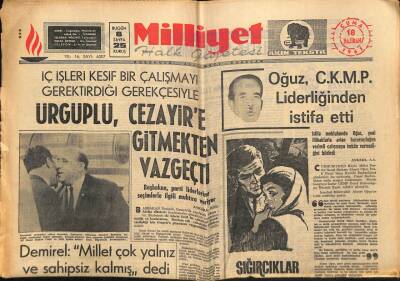 Milliyet Halk Gazetesi 18 Haziran 1965 - Amerikan Senatosu Muhrip Verilmesini Hala Onaylamadı GZ81127 - 1