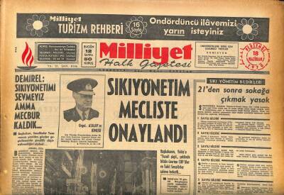 Milliyet Halk Gazetesi 18 Haziran 1970 - 62 Öğretim Üyesi Yeni Sendika Kanununa Karşı GZ86981 - 1