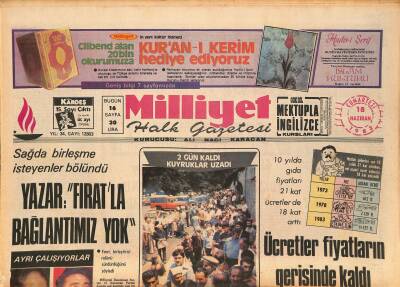 Milliyet Halk Gazetesi 18 Haziran 1983 - ABDnin Güvenmediği Santral Türkiyeye Önerildi - Yazar Fıratla Bağlantımız Yok GZ127266 - 1