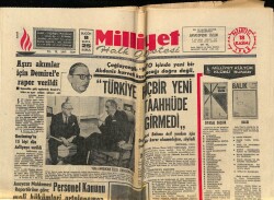 Milliyet Halk Gazetesi 18 Kasım 1968 - Çağlayangil NATO İçinde Yeni Bir Akdeniz Kuvveti Kurulacağı Doğru Değil GZ69995 - 1