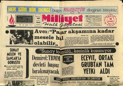 Milliyet Halk Gazetesi 18 Mart 1973 - Şilide Halk Kuyrukta Yiyecek Bekliyor GZ92657 - 1