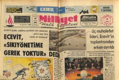 Milliyet Halk Gazetesi 18 Mart 1978 - Adanada Liseli Bir Genç Öldürüldü GZ79162 - 1