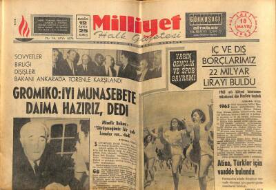 Milliyet Halk Gazetesi 18 Mayıs 1965 - Bölükbaşı TRTyi 5 Saat Şikayet Etti GZ81145 - 1