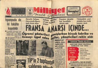 Milliyet Halk Gazetesi 18 Mayıs 1968 - Atabey , Kazanırsa Yapacağı İşleri Bir Bir Açıkladı GZ67887 - 1