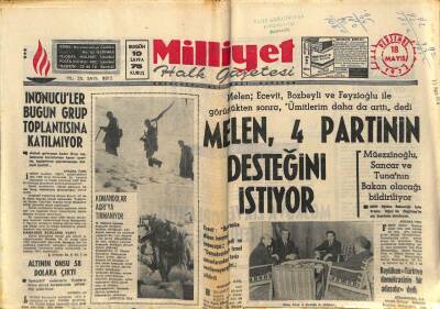 Milliyet Halk Gazetesi 18 Mayıs 1972 - Moskova Büyükelçisi Kural Ankarada Öldü GZ83682 - 1