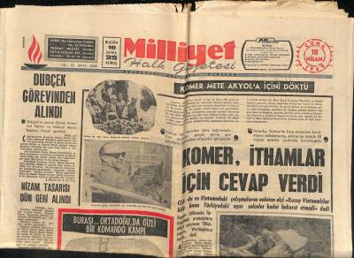 Milliyet Halk Gazetesi 18 Nisan 1969 - Dubçek Görevinden Alındı GZ88834 - 1