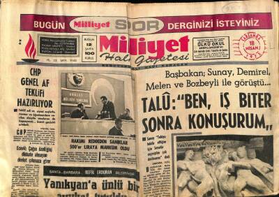 Milliyet Halk Gazetesi 18 Nisan 1973 - Boğaz Köprüsü İçin İngiltereden Taş İthal Edildi GZ69694 - 2